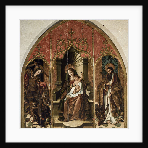 The Virgin and Child with Saints Michael the Archangel and Bartholomew by Anonymous
