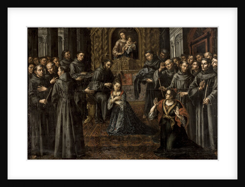 The profession of Saint Clare by Anonymous