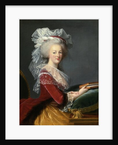 Marie Antoinette with a book by Anonymous