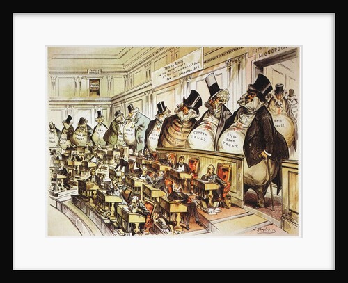 The Bosses of the Senate. Illustration from Puck by Anonymous