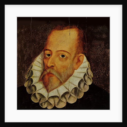 Portrait of Miguel de Cervantes Saavedra Detail by Anonymous