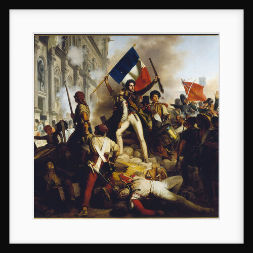 Battle outside the Hôtel de Ville, 28 July 1830 by Anonymous