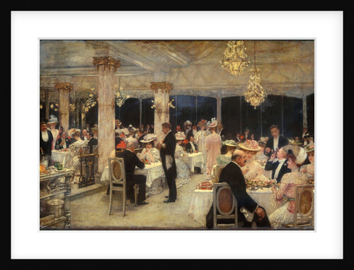 Un soir de grand prix au pavillon dArmenonville by Anonymous