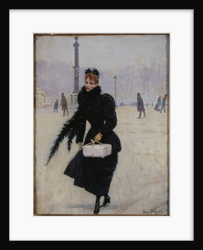 Parisian woman, Place de la Concorde by Anonymous