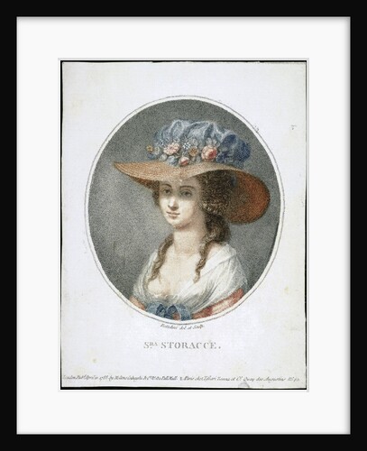 Portrait of the Singer Nancy Storace by Anonymous