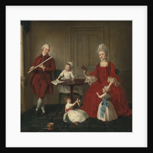 Portrait of Mr. And Mrs. James Blew And Their Three Children In An Elegant Interior by Anonymous