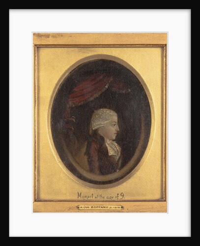 Portrait of Wolfgang Amadeus Mozart at the age of 9 by Anonymous