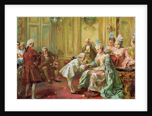 The presentation of the young Mozart to Mme de Pompadour at Versailles in 1763 by Anonymous