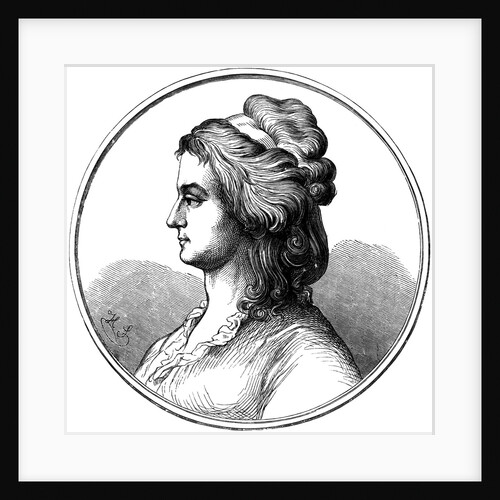 Portrait of Aloysia Lange, née Weber by Anonymous
