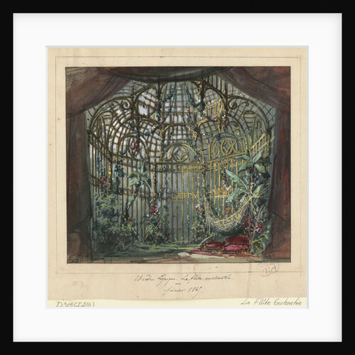Stage design for the opera Die Zauberflöte by Wolfgang Amadeus Mozart, Théâtre Lyrique in Paris by Anonymous