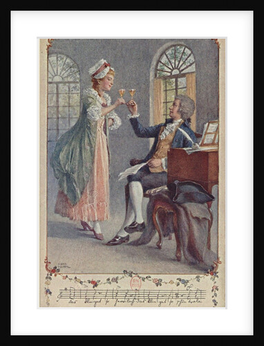 Wolfgang Amadeus and Constanze Mozart by Anonymous