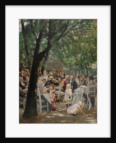 Munich beer garden by Anonymous