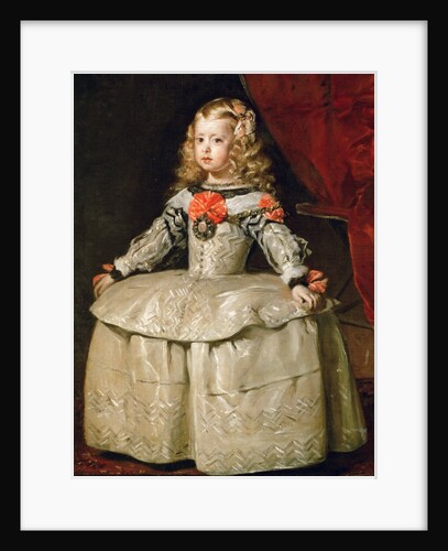 Portrait of the Infanta Margaret Theresa in a white Dress by Anonymous