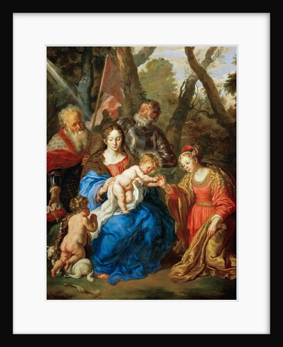 The Mystical Marriage of Saint Catherine with Saints Leopold and William by Anonymous