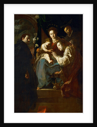 The Mystical Marriage of Saint Catherine with Saints Dominic and Peter Martyr by Anonymous