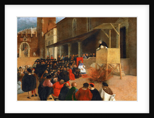 Saint Dominic preaching in Recanati by Anonymous