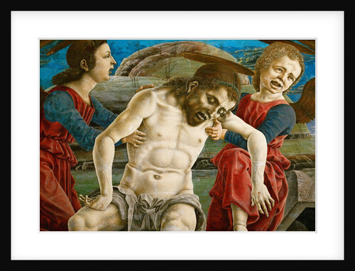 The body of Christ, surrounded by angels by Anonymous