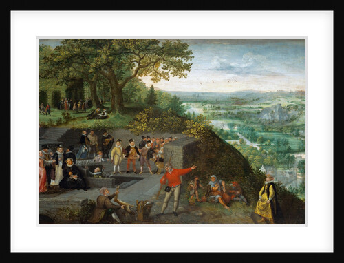 Emperor Rudolf II during a drinking cure by Anonymous