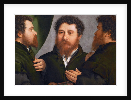 Portrait of a Goldsmith in Three Positions by Anonymous