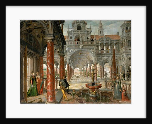 Palace with distinguished visitors by Anonymous