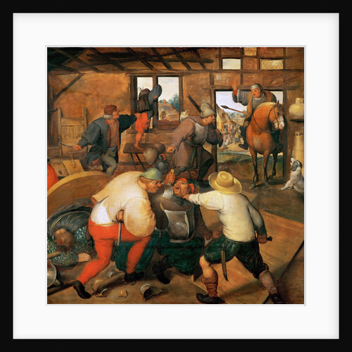 Brawl between soldiers and peasants by Anonymous