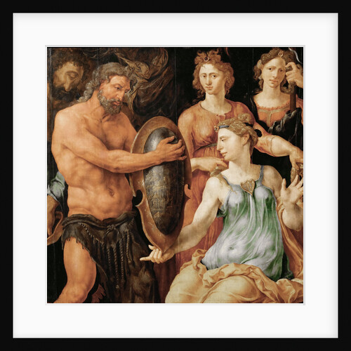 Vulcan hands Thetis the shield for Achilles by Anonymous