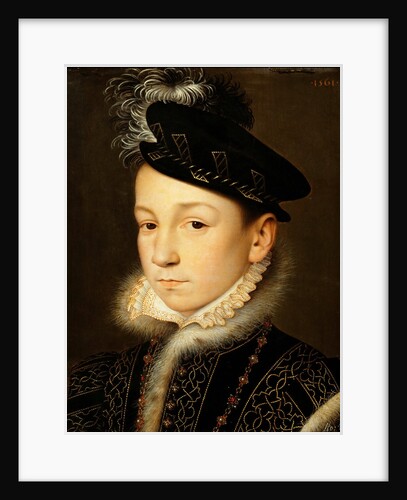 Portrait of King Charles IX of France by Anonymous