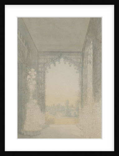 Cottege Palace in the Alexandria Park in Peterhof. Balcony in the study of Empress by Anonymous