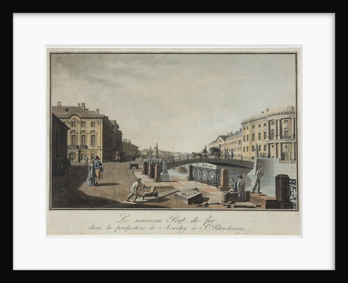 View of the Green Bridge in Saint Petersburg by Anonymous