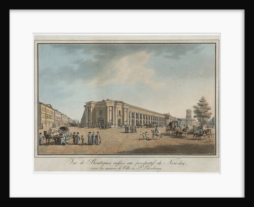 Nevsky Prospekt near the Great Gostiny Dvor and City Duma in Saint Petersburg by Anonymous