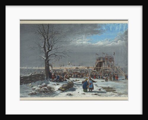 The roller coasters on the Neva near the Smolny Convent in Saint Petersburg by Anonymous