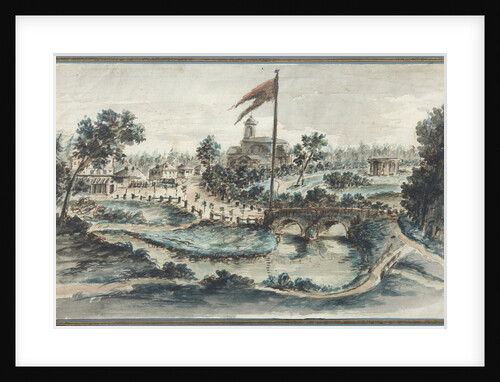View of the Pavlovsk Park with the Hospital of St Mary Magdalene by Anonymous