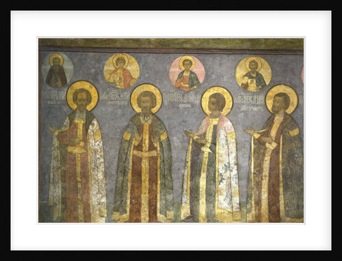 Grand Princes Vasiliy Yuryevich Kosoy, Yury of Zvenigorod, Dmitry Yurievich Krasny and Andrey Dmitri by Anonymous