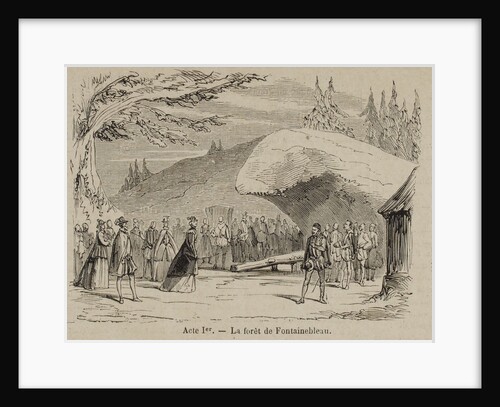 Scene from the Opera Don Carlos by Giuseppe Verdi. Paris, Théâtre de lOpéra-Le Peletier, 11.03.1867 by Anonymous