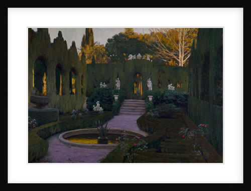 The Monforte gardens (Jardines de Monforte), 1917 by Anonymous