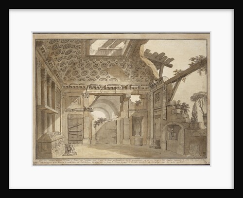 Design for the paintings in the cell of Father Lesueur in the Monastery of Santissima Trinità dei Mo by Anonymous