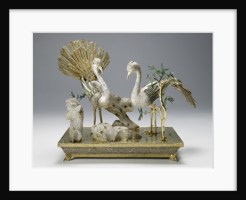 Table decoration in the form of a pair of birds, 1740-1750s by Anonymous