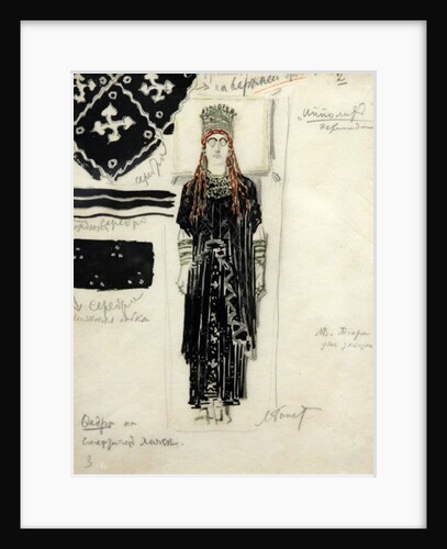 Phaedra. Costume design for the Ballet Hippolytus after Euripides, 1902 by Anonymous