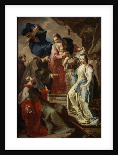 Virgin Mary with Four Saints, ca 1735 by Anonymous