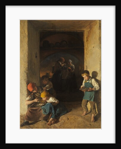 Children Receiving their Breakfast, 1859 by Anonymous