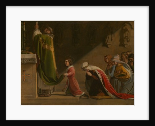 Saint Ludmila and Saint Wenceslaus during the Mass, 1837 by Anonymous