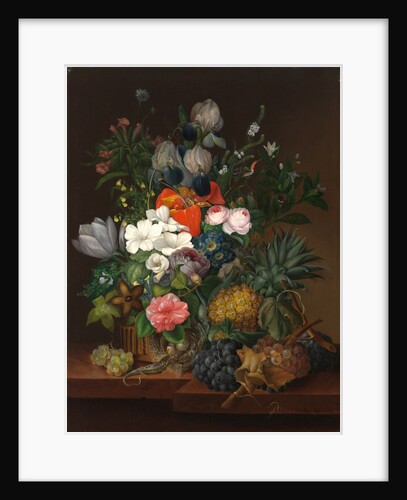 Still Life with a Lizard and Flowers, 1826 by Anonymous