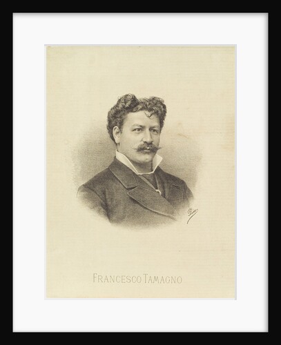 Portrait of the opera singer Francesco Tamagno, 1887 by Anonymous