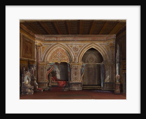 Set design for the Opera Otello by Giuseppe Verdi, Paris, Théâtre national de lOpéra, 12.10.1894, 1 by Anonymous