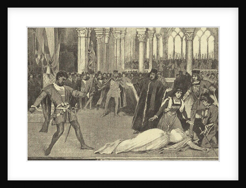 Opera Otello by Giuseppe Verdi at the Mariinsky Theatre in Saint Petersburg, November 26, 1887, 1887 by Anonymous