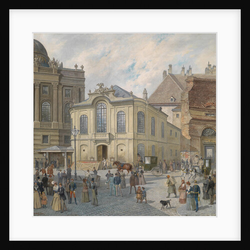 The old Burgtheater in Vienna, c. 1900 by Anonymous