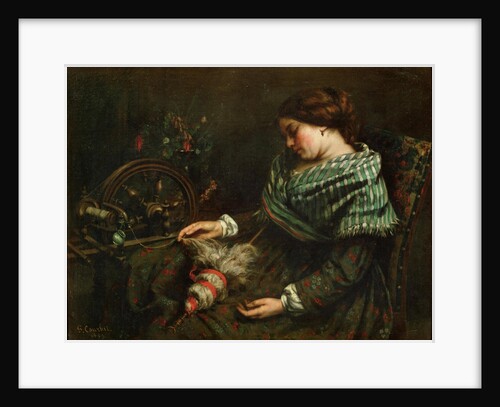 The Sleeping Spinner (La fileuse endormie), 1853 by Anonymous