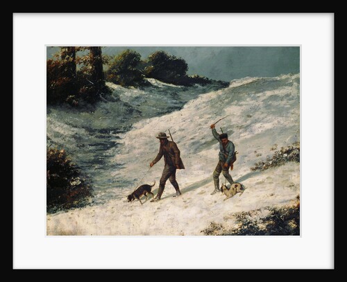 Hunters in the Snow (Chasseurs dans la neige), ca 1864 by Anonymous