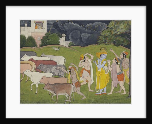 Krishna and the Call of the Flute, c. 1790 by Anonymous