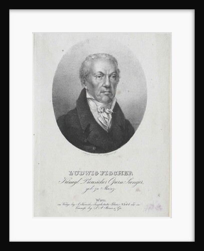 Portrait of the opera singer Ludwig Fischer, by Anonymous